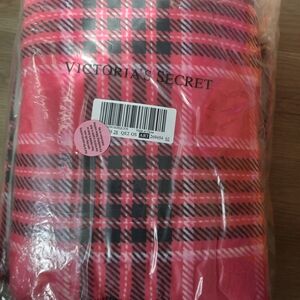 Victoria's Secret Red and Black Plaid Blanket